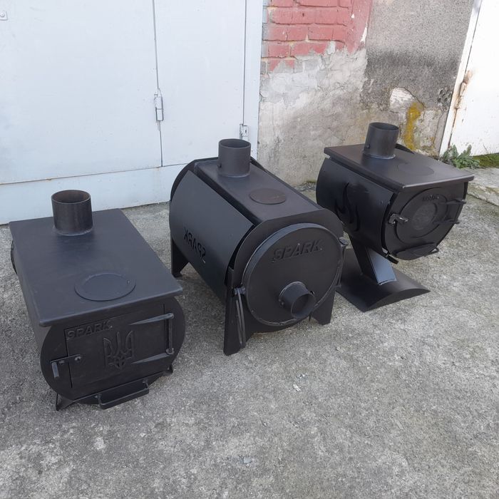 Буржуйки, булер'яни, печі для бані.