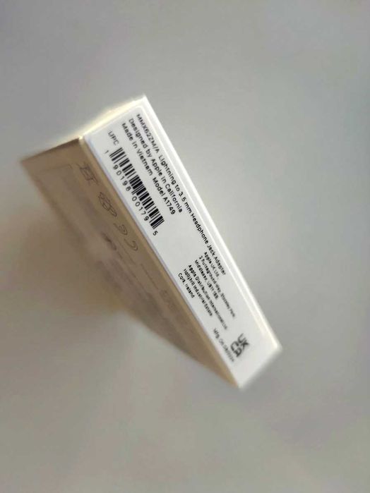 Адаптер Apple Lightning - 3.5 mm White (MMX62ZM/A) Новий, запечатаний