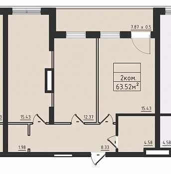 2-комнатная квартира по адресу ул. Дача Ковалевского (площадь 64 м²) - Atlanta.ua - фото 7