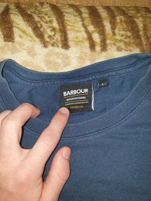 Barbour футьолка синя