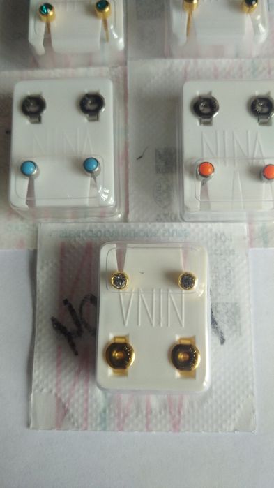 Сережки, медична сталь.