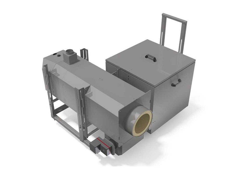Palnik z odpopielaniem do spalania pelletu 750 kW moc 1MW podajnik