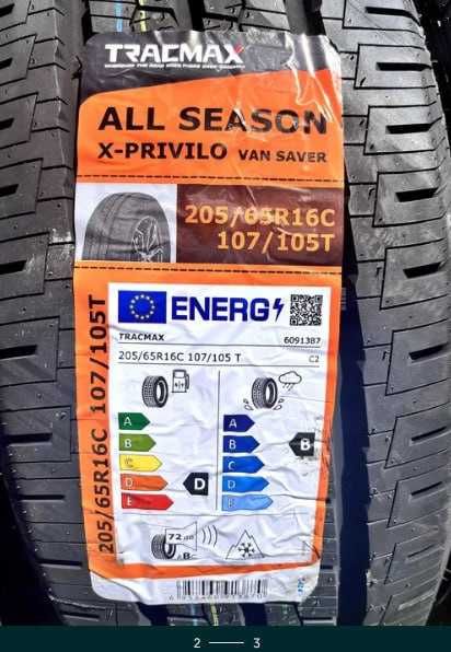 Шини нові  Tracmax X-Privilo ALL SEASON 205/65R16C 107/105T M+S