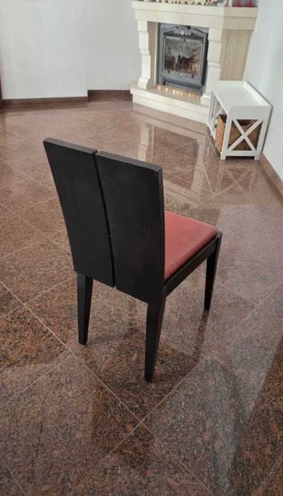 Mesa jantar extensível madeira maciça + 6 cadeiras (Liga Mobiliário)