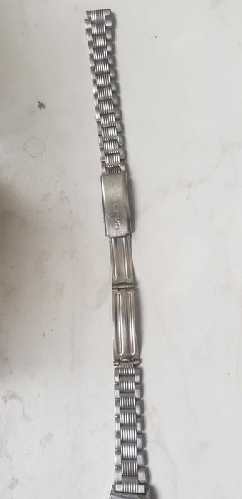 Branzoleta casio do zegarka damskiego srebrna stal