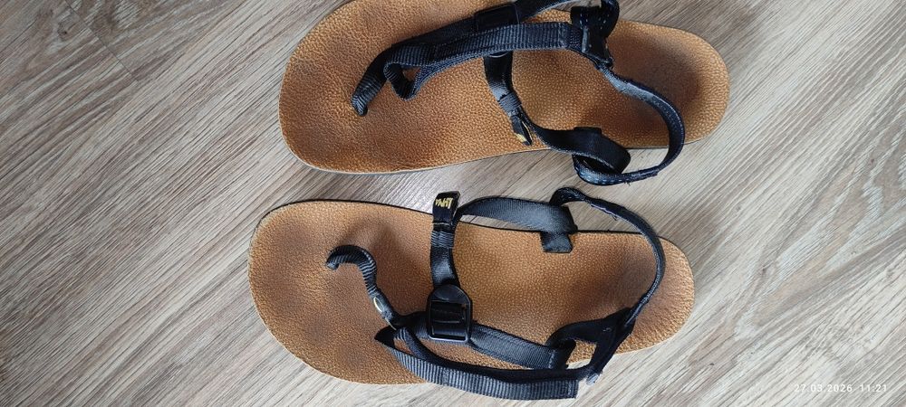 Sandały japonki luna podeszwa vibram brązowe