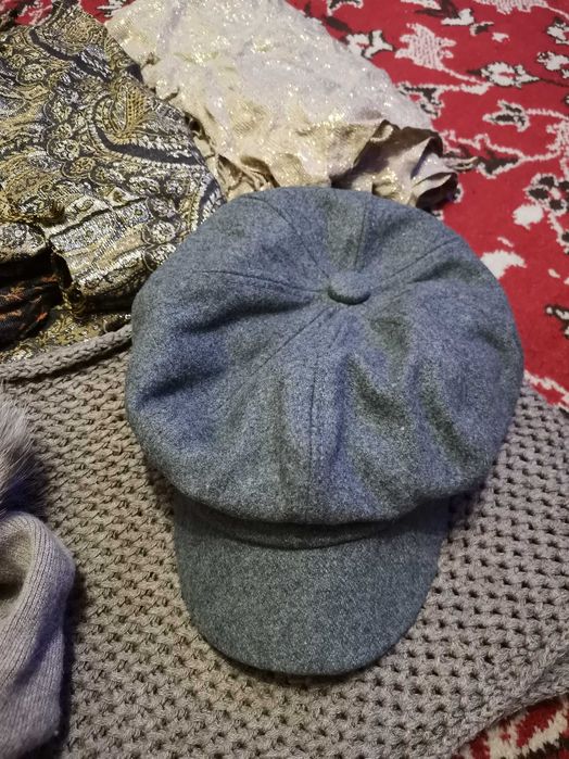 Набор берет и платок шифоновый шарф  шапка хомут кепка шерсть