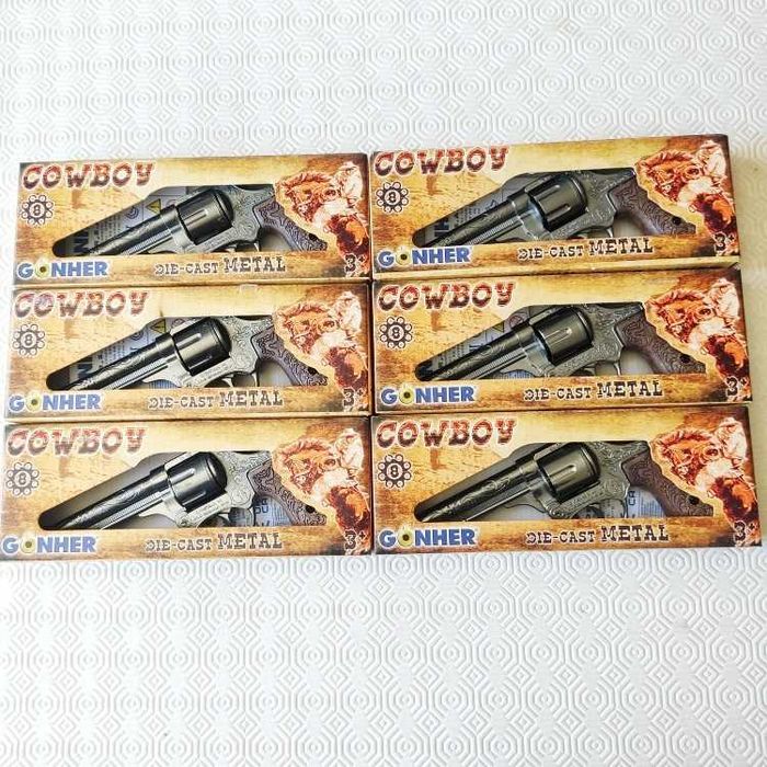 Pistola de Cowboy de fulminantes 8 tiros Gonher