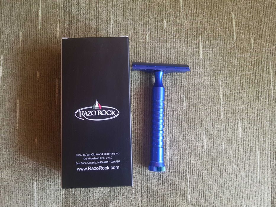 Maszynka do golenia SE Razorock Hawk V2 Electric Blue + ostrza FAC