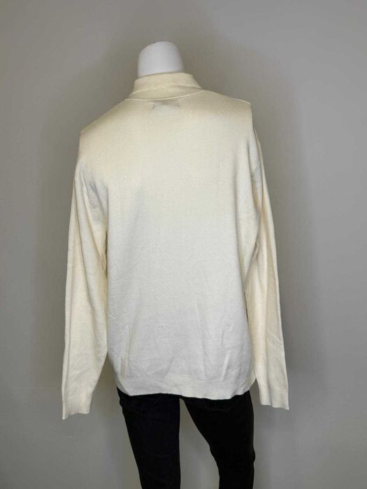 Kremowy kardigan na suwak M