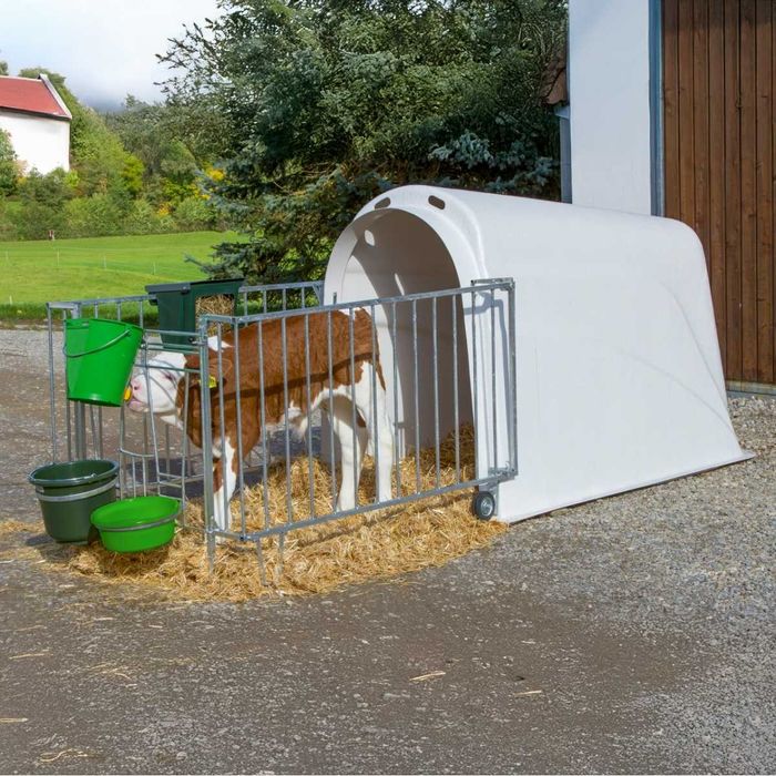 Budka-Iglo dla cieląt Premium PE UV+ z wygrodzeniem, Kerbl