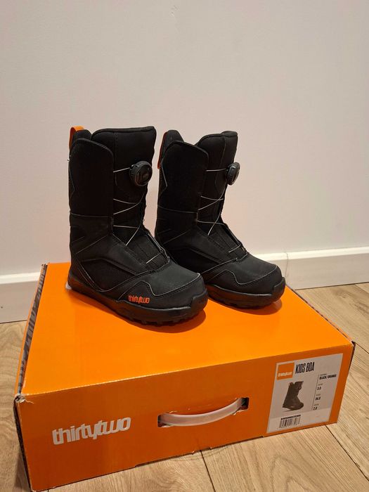 Dziecięce buty snowboardowe Thirty Two Kids BOA 34 czarne SUPER STAN
