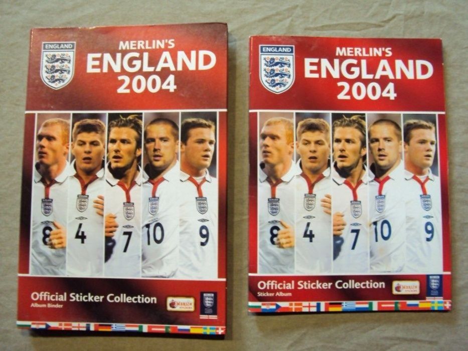 4 Cadernetas Futebol - Euro 2004; Campeonato do Mundo 2002 | 2006 | 2010
