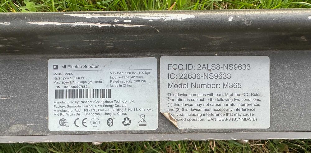 Xiaomi hulajnoga Mi Electric Scooter M365