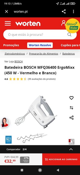 Batedeira Bosch 450W
