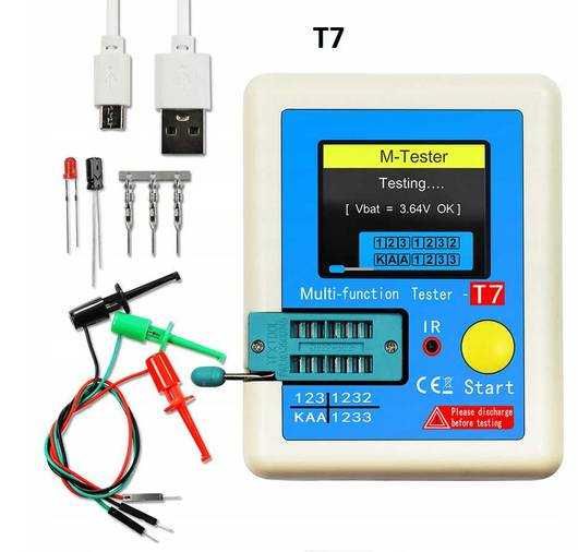 Terster elementów elektronicznych LCR-T7