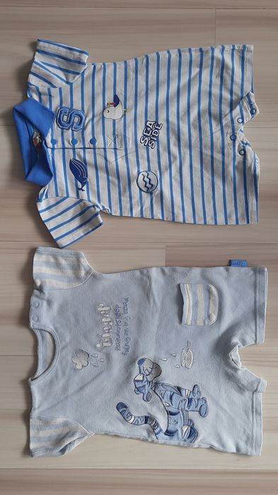 Zestaw 12szt: Body, Rampers r.62-68