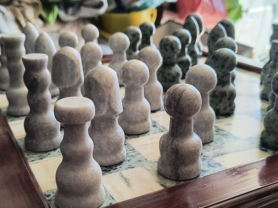 Szachy marmur ręczna robota