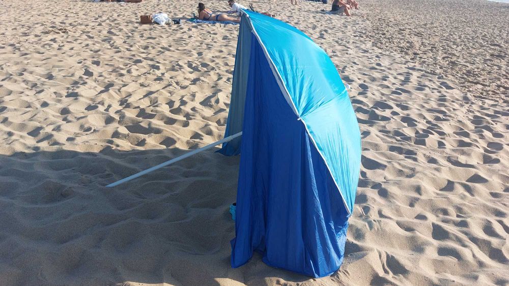 Guarda sol de Praia com Rosca e fixação