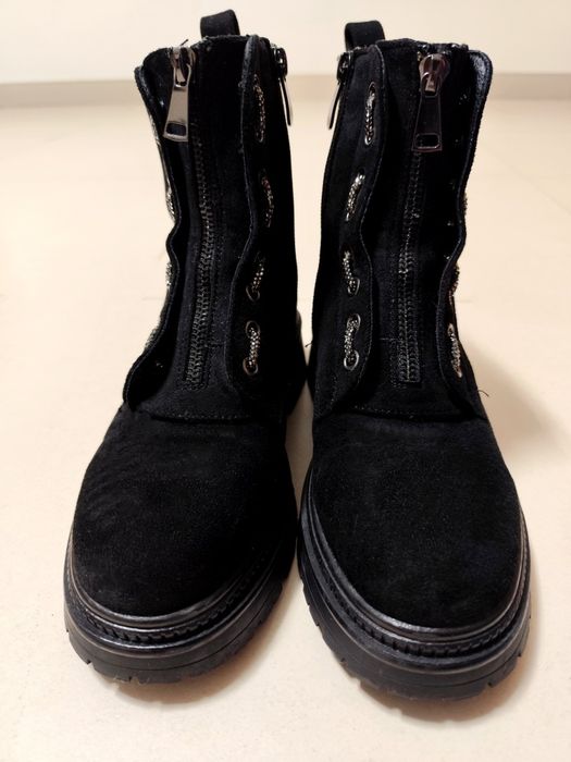 Botas pretas em camurça - Seaside (Novas - Tam. 38)