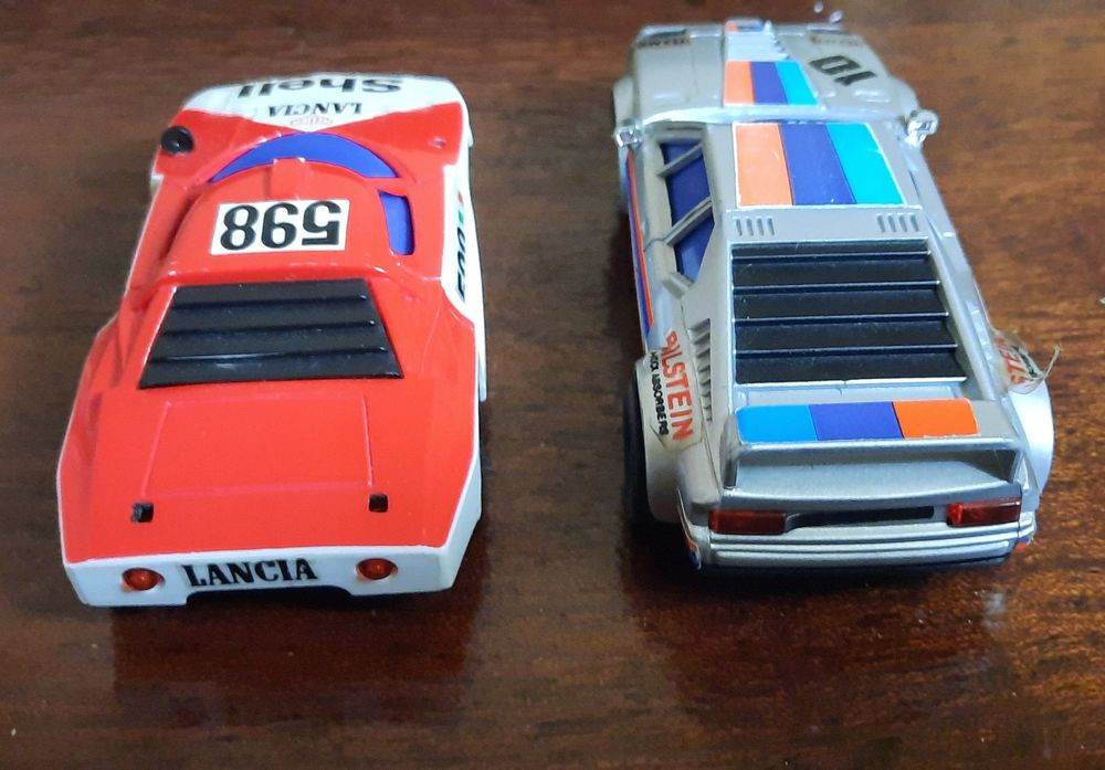 Miniatura slot pista lancia e bmw m1
