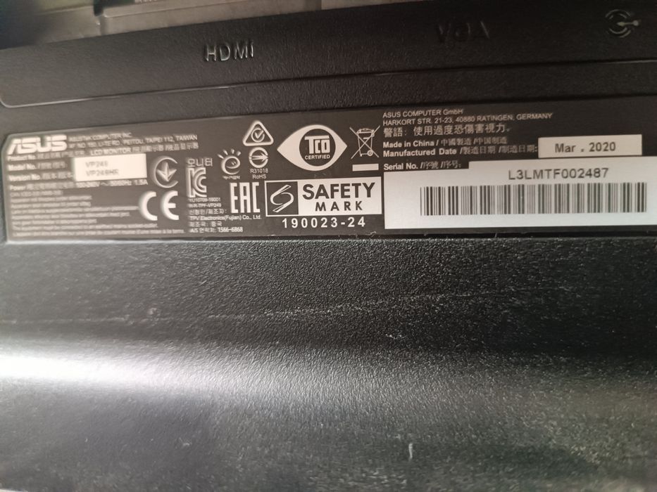 монітор Asus vp249hr на запчастини