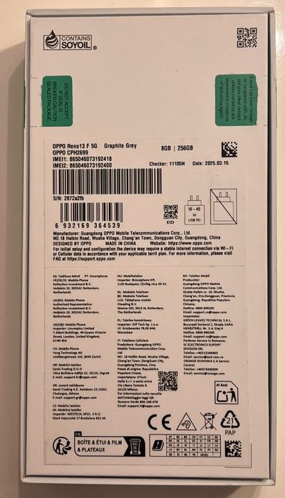 Oppo Reno 13F 5G - Como novo (Não aceito trocas!)