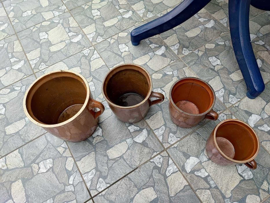 Stare gliniane garnki,garnek,Bochnia,cena za 1 szt