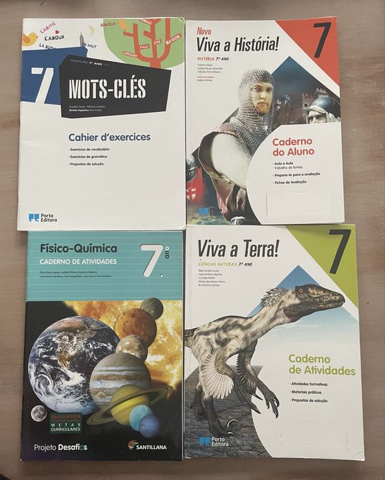 Cadernos de atividades 7 ano