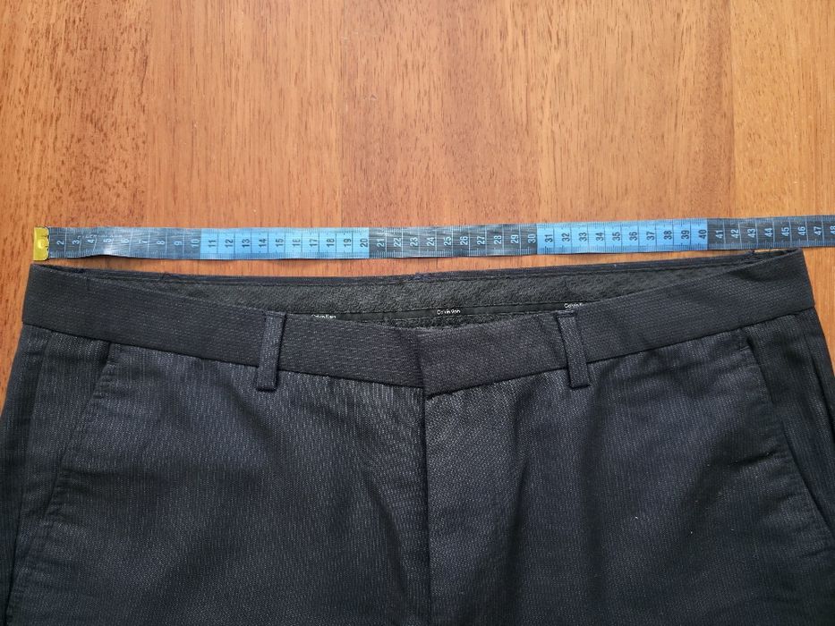 Calças de fato azuis Calvin Klein 34x30 - Novas