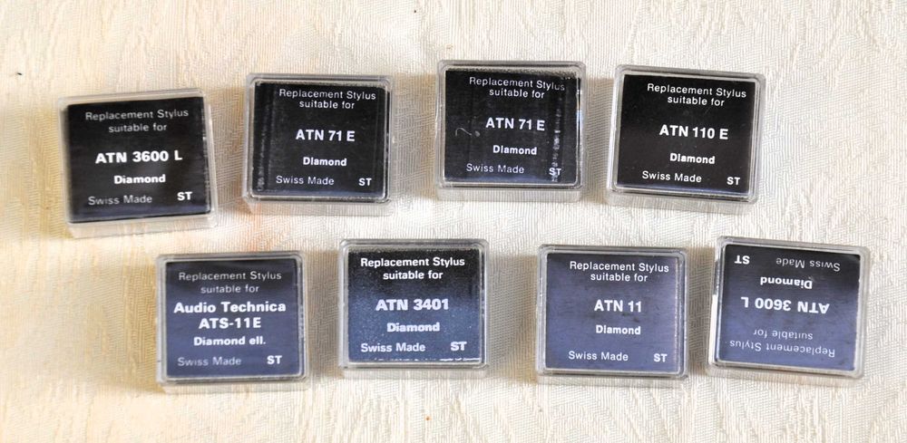 Agulhas GD Shure Philips Audio-Technica Technics Sanyo Jelco, etc