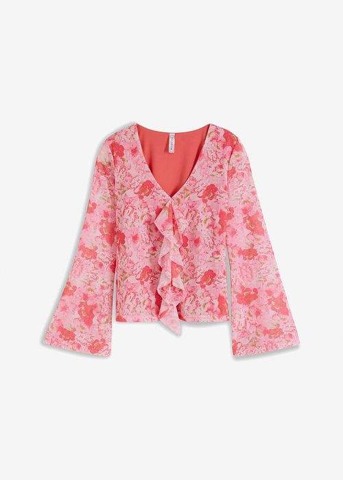 B.P.C siateczkowa bluzka w kwiaty ^44/46