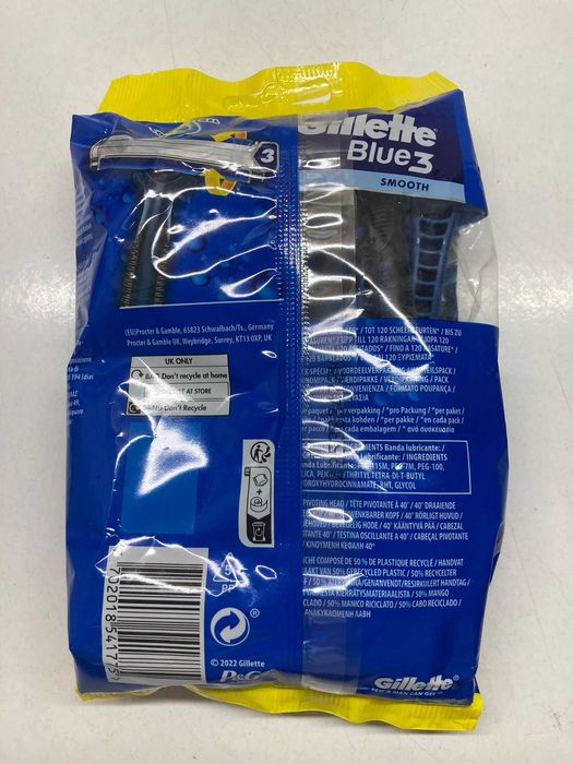 Pack 12 Gillette Blue 3 Smooth Descartáveis