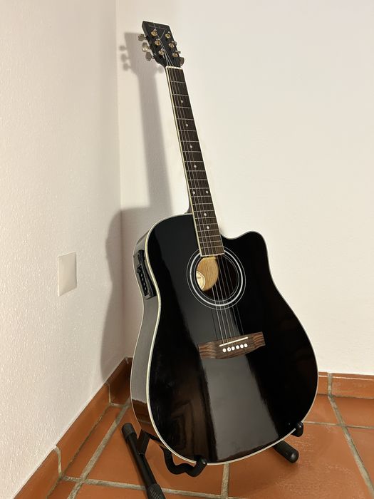 Guitarra Harley Benton (HBD-120CEO-BK)