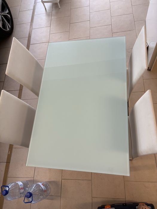 Mesa cozinha e 4 cadeiras 110x70x76