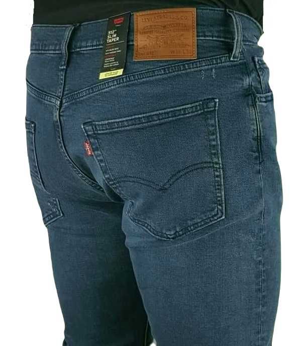 Męskie jeansy Levi's 512 - Slim Taper - Levis Flex - Stretch - W38/L32