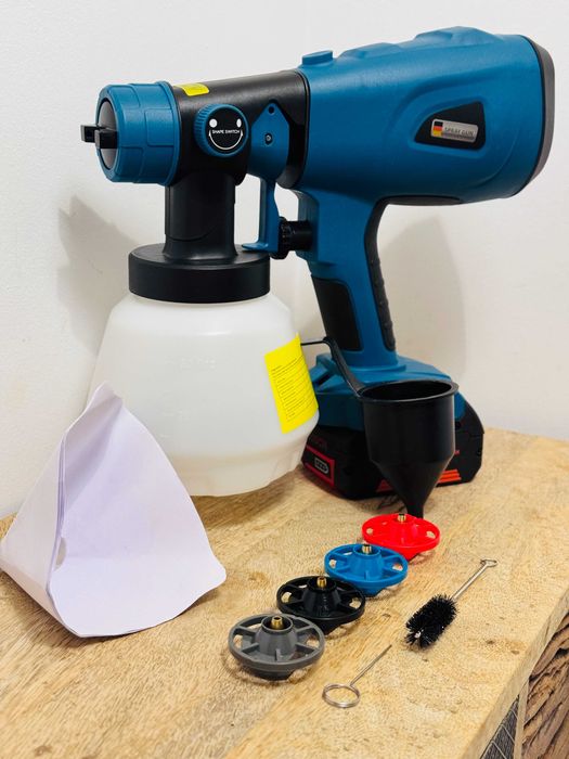 Pistolet na farbe do malowania mebli ogrodowych pasuje do aku BOSCH