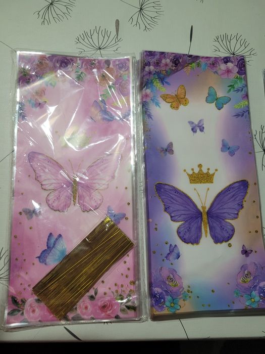 Набір пакетів для пакування солодощів метелики Русалонька