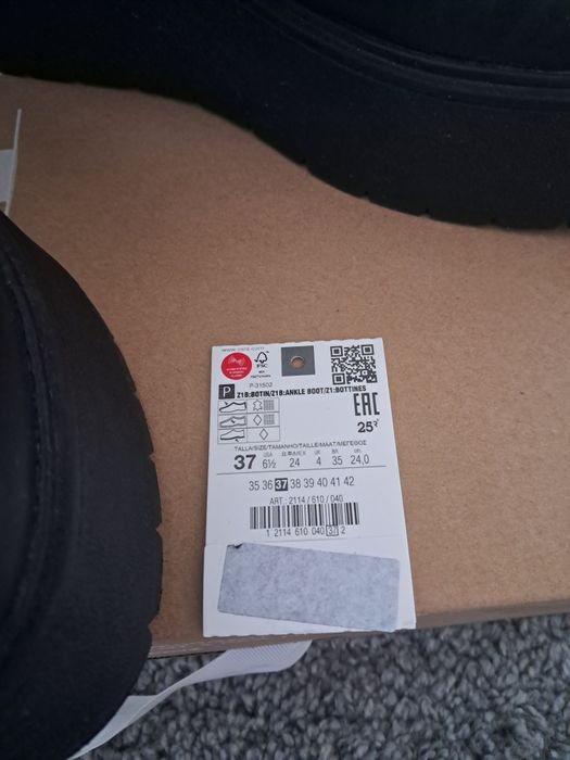 Сапоги,ботинки Zara 37 размер. Кожаные