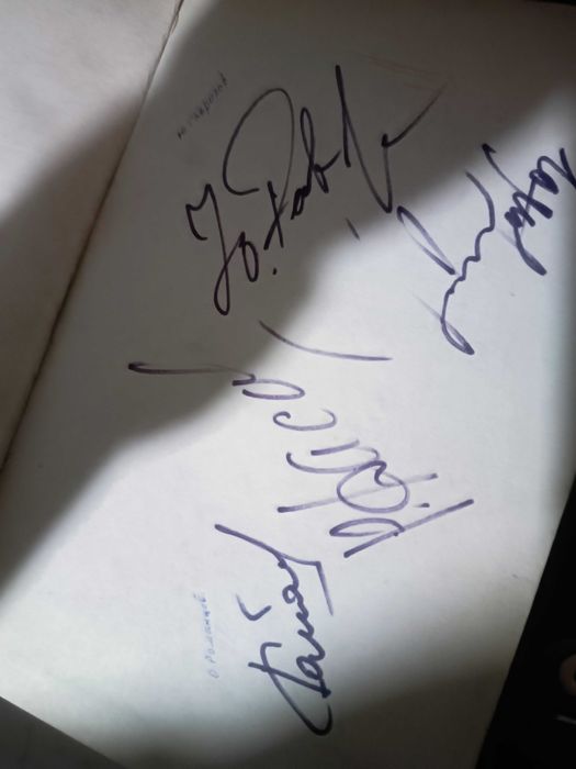 Автографи Динамо Києва ,блохіна ,лобановського