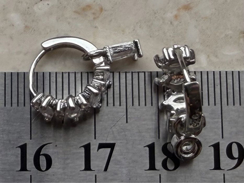 Srebro 925 eleganckie kolczyki 10 mm