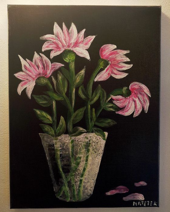 Obrazek kwiaty w wazonie