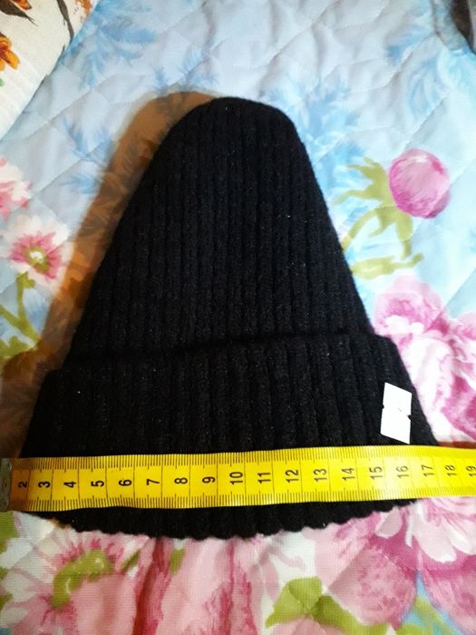 Шапка вязана шерстяна зимова