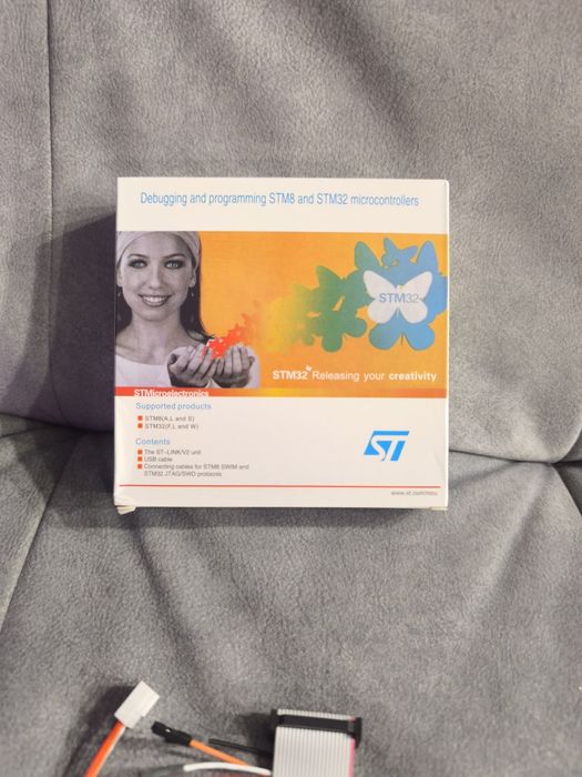 Программатор-отладчик ST-Link V2 / для STM8, STM32