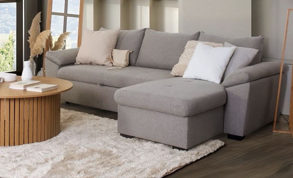 Sofá cama com arrumação conforama  ANTON