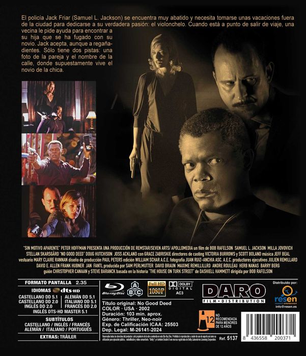 Sin Motivo Aparente/Refém (Blu-Ray)-Importado