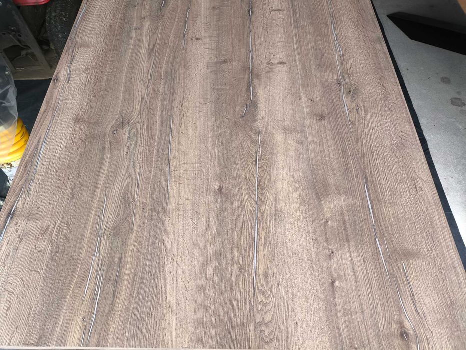 Duży stół do salonu, jadalni, sali konferencyjnej - Dąb Halifax Cynowy