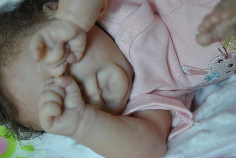 lalka reborn nowa pachnąca 46cm 2 kg niemowlę smoczek Poziomka