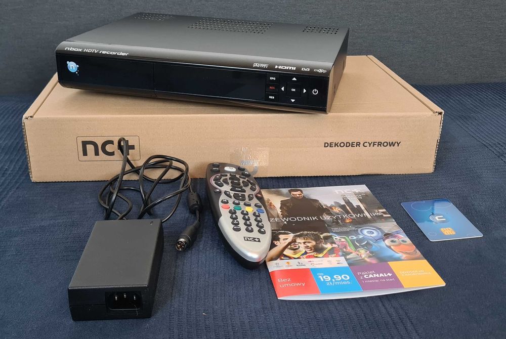 Telewizja na kartę N (NC+) - Pakiet domowy HD+ dekoder ADB 5800XS z dyskiem