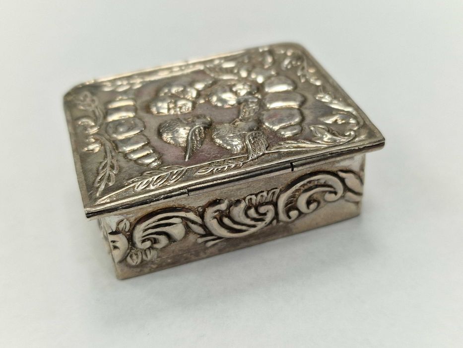 Srebro 925/ Srebrne pudełko ozdobne/ 31.00 gram/ praca ręczna
